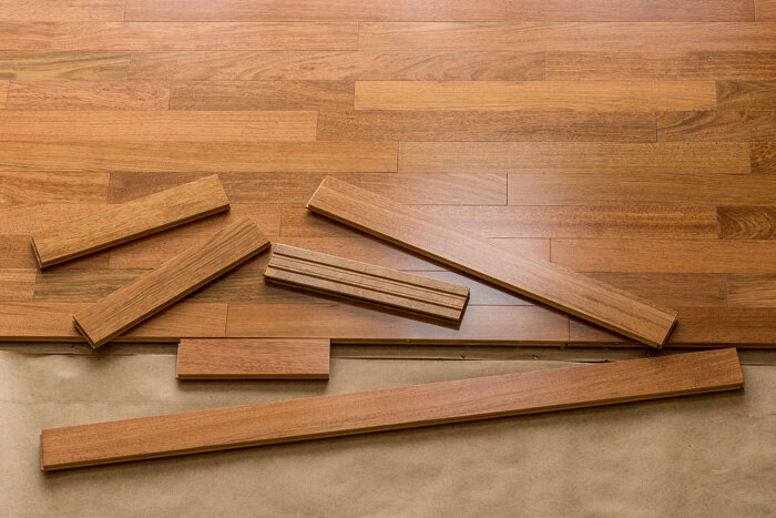 Hardwood plank flooring